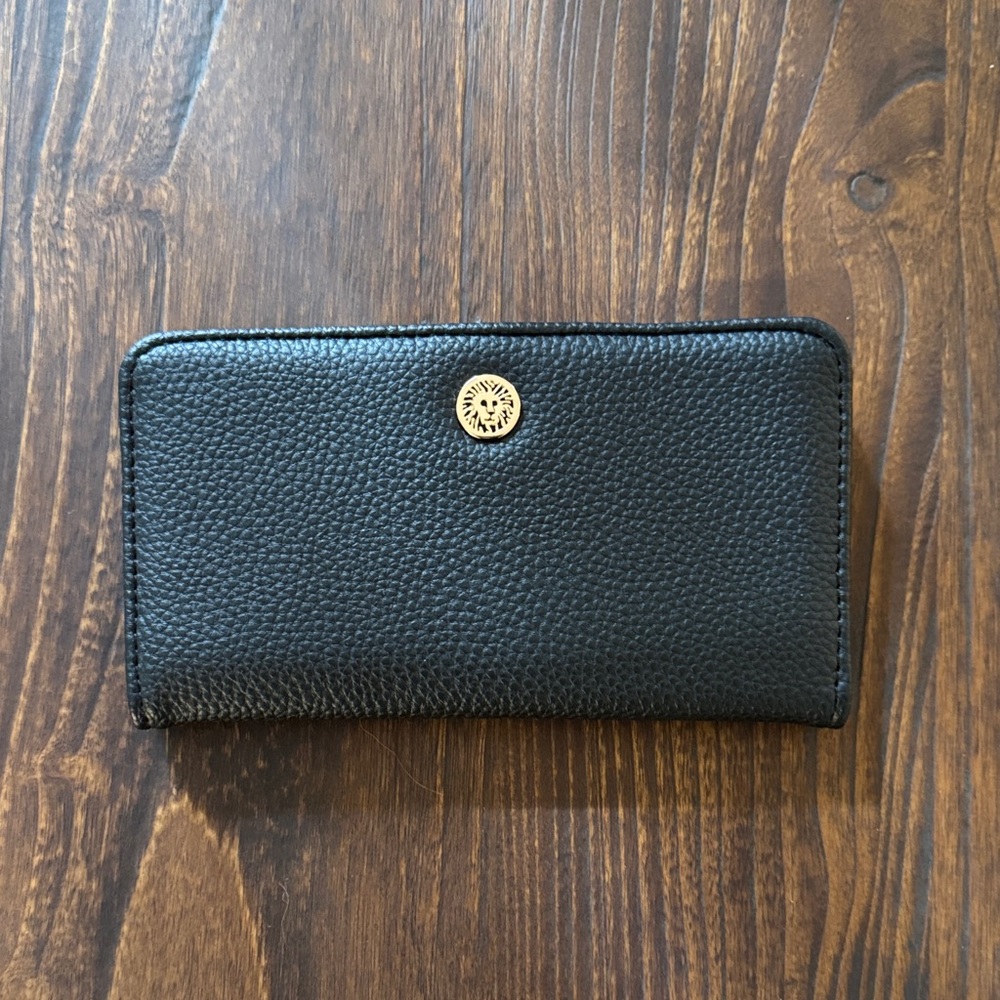 Anne Klein Black Leather Women's Wallet